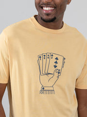 Ben Sherman Mens Hidden Ace T-Shirt In New Wheat