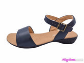 Hotter Ladies Tropic Shoes In Navy