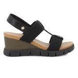 Hush Puppies Ladies Nyx Leather Shoes In Black