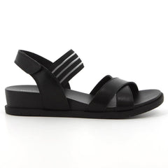 Hush Puppies Ladies Rosalino Leather Sandals In Black