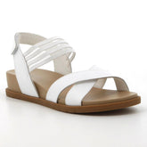 Hush Puppies Ladies Rosalino Leather Sandals In White