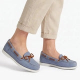 Hush Puppies Womens Yarmouth Gingko Tuumbled Nubuck Shoes In Light Blue