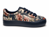 Hush Puppies Ladies Soft Fordon Floral Mono In Navy Multi