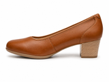 Hush Puppies Womens Shimmer Cow Analine Leather Heels In Tan