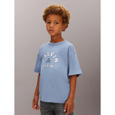 Calvin Klein Boys Varsity Graphic T-Shirt In Blue
