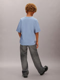 Calvin Klein Boys Varsity Graphic T-Shirt In Blue