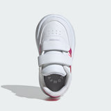Adidas Girls Breaknet 2.0 Sneakers In White & Pink