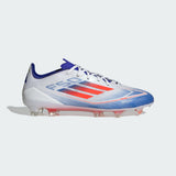 Adidas Unisex F50 Pro FG Soccer Boots In Cloud White / Solar Red / Lucid Blue