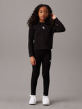 Calvin Klein Girls Logo Legging In Black