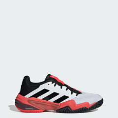 Adidas Mens Barricade 13 Tennis Shoes White & Red