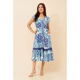 Mandi Dress In Blue Multi