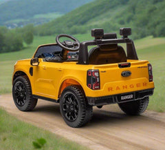 Electric Ride On Toyota Hilux Wildtrack Play Car In Yellow