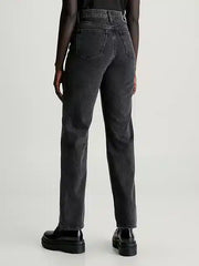 Calvin Klein High Rise Straight In Black