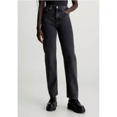 Calvin Klein High Rise Straight In Black