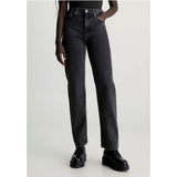 Calvin Klein High Rise Straight In Black