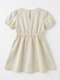 Polo Girls Cally Blousen Sleeve Dress In Natural