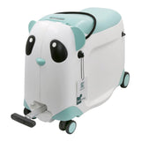 Evolution Unisex Kiddies Panda Trolley Ride On Luggage Case In Mint/White