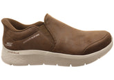 Skechers Mens Go Walk Slip-In Shoes In Brown