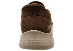 Skechers Mens Go Walk Slip-In Shoes In Brown