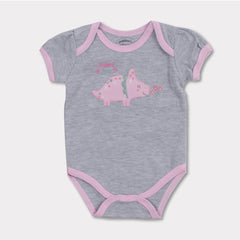 Mother's Choice Girls Dino 3 Piece Set In Pink & Grey
