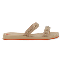 Ipanema Ladies Glow Slide Sandals In Beige