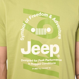 Jeep Mens M Fashion T-Shirt In Green
