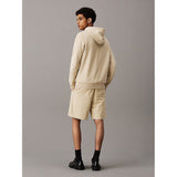 Calvin Klein J325623 Textured Cotton Short Khaki