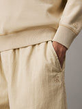 Calvin Klein J325623 Textured Cotton Short Khaki