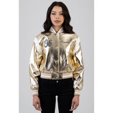 Sissybody Take It Easy Bomber Jacket In Gold