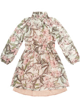Guess J4Bk26Wa2T0 Kids Ls Chiffon Dress Floral