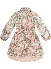 Guess J4Bk26Wa2T0 Kids Ls Chiffon Dress Floral