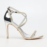 Miss Black Ladies Jazz 44 Heels In Silver