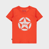 Jeep Boys Icon Star Logo T-Shirt In Orange