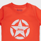 Jeep Boys Icon Star Logo T-Shirt In Orange