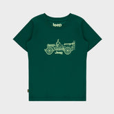 Jeep Mens Icon Car T-Shirt In Emerald
