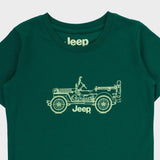 Jeep Mens Icon Car T-Shirt In Emerald