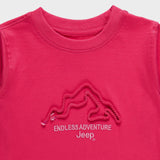 Jeep Kids Long Sleeve T-Shirt In Pink