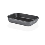Jan Premium Cast Aluminium Rectangular Baking Pan In Black