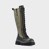Jeep Womens Olive/Black Barrel Hi Boots