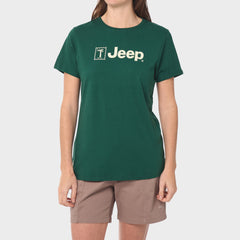 Jeep Womens Tree T-Shirts In Green
