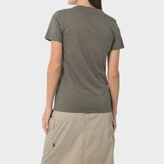 Jeep Womens Iconic Grille Logo T-Shirt In Olive