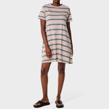 Jeep Womens Striped Citilite Dress In Grey/Green