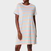 Jeep Womens Striped Citilite Dress In Khaki/Blue