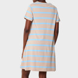 Jeep Womens Striped Citilite Dress In Khaki/Blue