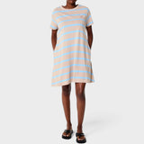 Jeep Womens Striped Citilite Dress In Khaki/Blue