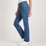Jeep Womens Straight Leg Core Jeans In Medium Wash