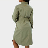 Jeep Ladies Utility Shirt Dress Green