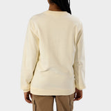 Jeep Ladies Fleece Crewneck Sweat Top White