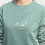 Jeep Womens Branded Sweat Dress In Olive