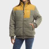 Jeep Shero Reversible Puffer Jacket in Olive